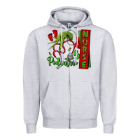 Heather Grey Christmas Character Zipper Hoodie - NancyCooperArtShop