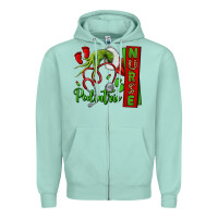Seafoam Christmas Character Zipper Hoodie - NancyCooperArtShop