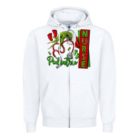 White Christmas Character Zipper Hoodie - NancyCooperArtShop