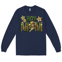 Navy Boy Mom Long Sleeve Tee - BundleAndBundleShop