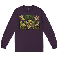 Plum Boy Mom Long Sleeve Tee - BundleAndBundleShop