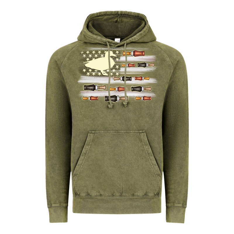 Duck Hunter Flag Vintage Hoodie by MaliasSmallBusiness | Teevron