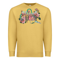 Antique Gold Blessed Nurse Premium Sweatshirt - CowGirlArtShop