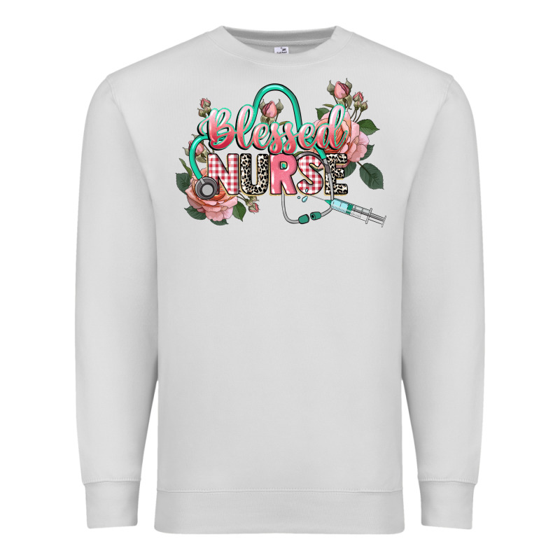 Blessed Nurse Premium Sweatshirt by CowGirlArtShop | Teevron