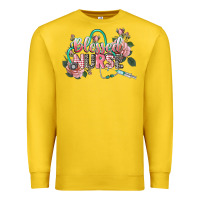 Lemon Blessed Nurse Premium Sweatshirt - CowGirlArtShop