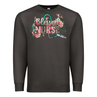 Smoke Blessed Nurse Premium Sweatshirt - CowGirlArtShop