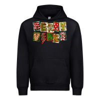 Black Merry Vibes Urban Hoodie - FaDigitalArtStudio
