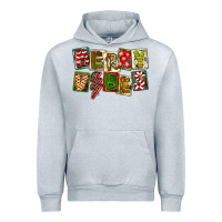 Heather Grey Merry Vibes Urban Hoodie - FaDigitalArtStudio