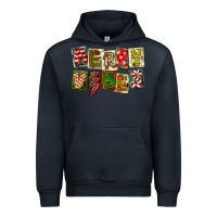 Navy Merry Vibes Urban Hoodie - FaDigitalArtStudio