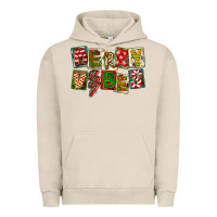 Pigment French Oak Merry Vibes Urban Hoodie - FaDigitalArtStudio