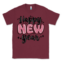 Burgundy happy new year Classic Tee - MaliasSmallBusiness