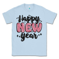 Dusty Blue happy new year Classic Tee - MaliasSmallBusiness