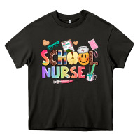 Asphalt school nurse Heavy Core Tee - AdoDesignShop