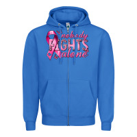 True Royal nobody fights alone cancer Zipper Hoodie - NancyCooperArtShop