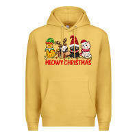 Antique Gold meowy christmas Premium Hoodie - CowGirlArtShop
