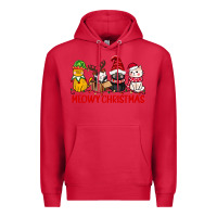 Cardinal meowy christmas Premium Hoodie - CowGirlArtShop