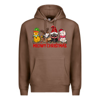 Chestnut meowy christmas Premium Hoodie - CowGirlArtShop