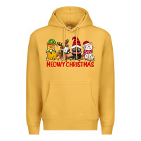 Mustard meowy christmas Premium Hoodie - CowGirlArtShop