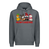 Rock meowy christmas Premium Hoodie - CowGirlArtShop