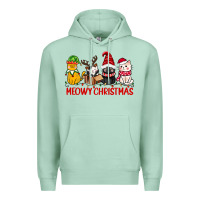 Meowy Christmas Premium Hoodie | Teevron