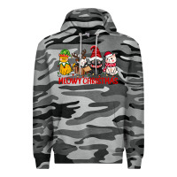 Slate Camo meowy christmas Premium Hoodie - CowGirlArtShop