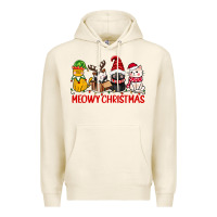 Tofu meowy christmas Premium Hoodie - CowGirlArtShop