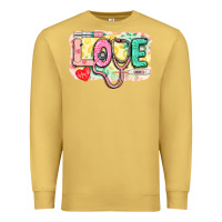 Antique Gold love nursing leopard background Premium Sweatshirt - CowGirlArtShop
