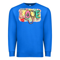 True Royal love nursing leopard background Premium Sweatshirt - CowGirlArtShop