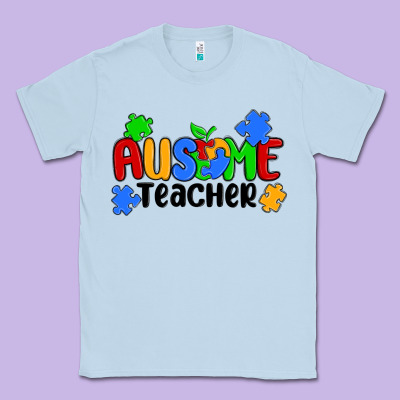 Ausome Teacher Classic Tee Designed By Maliassmallbusiness