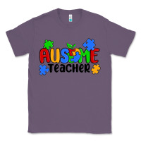 Lavender ausome teacher Classic Tee - MaliasSmallBusiness