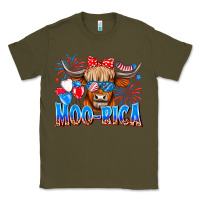 Army Green moo rica Classic Tee - CowhideDigitalArt