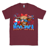 Burgundy moo rica Classic Tee - CowhideDigitalArt