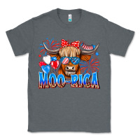Charcoal Heather moo rica Classic Tee - CowhideDigitalArt