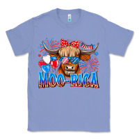 Colony Blue moo rica Classic Tee - CowhideDigitalArt