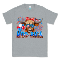 Heather Grey moo rica Classic Tee - CowhideDigitalArt