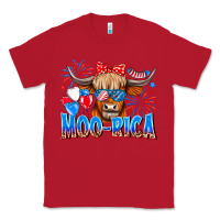 Red moo rica Classic Tee - CowhideDigitalArt