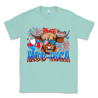 Seafoam moo rica Classic Tee - CowhideDigitalArt