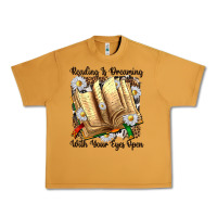 Reading Is Dreaming With Your Eyes Open Urban Heavy Tee | Teevron