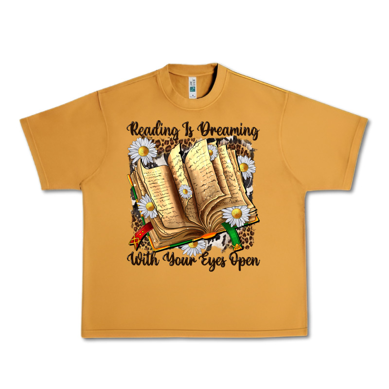 Reading Is Dreaming With Your Eyes Open Urban Heavy Tee by NancyCooperArtShop | Teevron