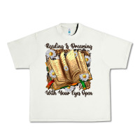 Pistachio reading is dreaming with your eyes open Urban Heavy Tee - NancyCooperArtShop