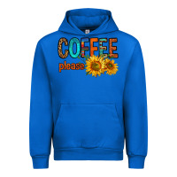 Cobalt coffee please western doodle letters Urban Hoodie - FaDigitalArtStudio
