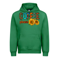 Emerald coffee please western doodle letters Urban Hoodie - FaDigitalArtStudio
