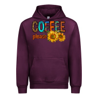 Mauve Wine coffee please western doodle letters Urban Hoodie - FaDigitalArtStudio