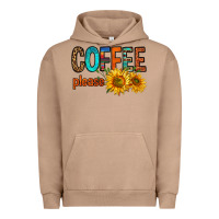 Pigment Burro coffee please western doodle letters Urban Hoodie - FaDigitalArtStudio