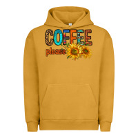 Pigment Peanut Butter coffee please western doodle letters Urban Hoodie - FaDigitalArtStudio