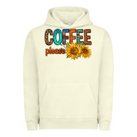 Pigment Pistachio coffee please western doodle letters Urban Hoodie - FaDigitalArtStudio