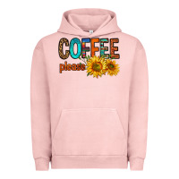 Pigment Salmon coffee please western doodle letters Urban Hoodie - FaDigitalArtStudio