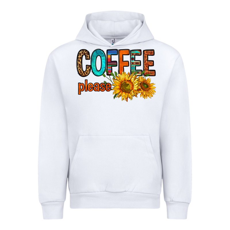 Coffee Please Western Doodle Letters Urban Hoodie by FaDigitalArtStudio | Teevron
