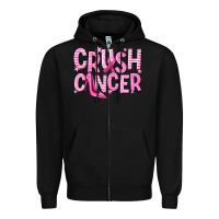 Black crush cancer Zipper Hoodie - NancyCooperArtShop