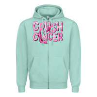Seafoam crush cancer Zipper Hoodie - NancyCooperArtShop